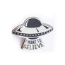 I Want To Believe UFO Enamel Pin