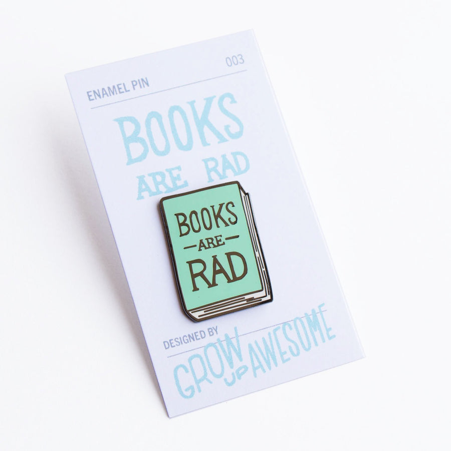 Books Are Rad Enamel Pin